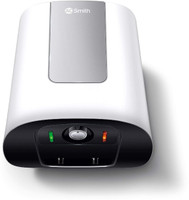 AO Smith HEATBOT-025 25 L Storage Water Geyser | 2kW | Vertical | Designed for high rise buildings with 8 bar pressure rating | Longer life in hard water conditions with Blue Diamond glass lined tank | BEE 4-star rating for high energy efficiency and power savings | Free Installation(Silver)