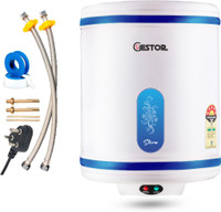 GESTOR STORM 15 L Storage Water Geyser | with Free Pipes(White, Blue)