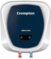 Crompton ASWH-5215 Amica Pro) 15 L Storage Water Geyser | 5 Star BEE Energy Rating | Glassline Tanked(White)