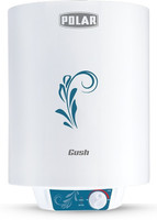 Polar WATER HEATER GUSH METAL GLASS LINED 10 LTR 10 L Storage Water Geyser(White)