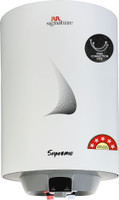 RR Signature Supremo 10 L Storage Water Geyser 5 Star BEE Energy Rating | Glassline Tanked(White)