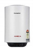 Crompton 25 L Storage Water Geyser (AMICA, White)