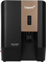 LIVPURE Allura Premia With 2.5 Years of Service - All Filters Included 7 L RO + UV + UF + Copper Water Purifier(Black)
