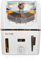 Grand plus Advance Mineral Cruz Storage 12 L UV + UF + Copper Water Purifier with Prefilter(White)