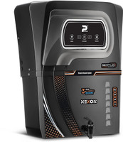 proven ISI Approved Nexon Water Purifier LED Indicators Black Zinc Finish 12 L RO + UV + UF + Copper + TDS Control Water Purifier(Black Led)