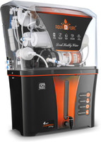 AquaDpure 4x Zinc Technology Ro Water Purifier with ISI Mark 12 L RO + UV + UF + Copper + TDS Control Water Purifier(Best for Home and Office, Black)