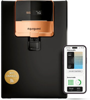 Aquaguard Ritz Pro 2X Life, WiFi-enabled, Smart IoT, 9-Stage, Stainless Steel Tank 5 L RO + UV + Copper Water Purifier Titanium Duo Filters last for 2 years |Wi-Fi enabled SMART Filter Life Monitoring |Automated Service Alerts | Water Quality Monitoring | Water consumption Tracker | IoT(Black)
