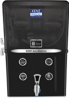 KENT 111108B//111108B ACE Alkaline 8 L RO + UV + UF + TDS Control + Alkaline + UV in Tank Water Purifier(Black)