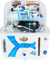 R.K. AQUA FRESH INDIA AKM-200 Active Copper filter 12 L RO + UV + UF + Minerals Water Purifier(White)