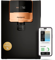 Aquaguard Ritz Pro 2X Life, WiFi-enabled, Smart IoT, 9-Stage 6 L RO + UV + Copper Water Purifier Titanium Duo Filters last for 2 years |Wi-Fi enabled SMART Filter Life Monitoring |Automated Service Alerts | Water Quality Monitoring | Water consumption Tracker | IoT(Black)