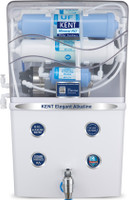 KENT Elegant Alkaline 8 L RO + UV + UF + TDS Control + Alkaline + UV in Tank Water Purifier(White)