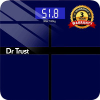Dr Trust (USA) Executive Rechargeable Digital Electronic Weight Machine For Human Body Weighing Scale(Blue)