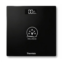 tHemiStO TH-WS40 | High Precision Sensors | Backlit Display | Personal Body Weighing Scale(Black)