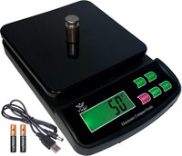 NIVAYO 10 KG Digital Kitchen Weight Scale Lightweight, Portable & Easy to Clean Weighing Scale(Black)