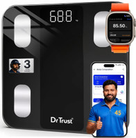 Dr Trust USA Legend Smart Body Fat Analyzer 526 BMI Weight Machine Sync with App Personal Weighing Scale(Black)