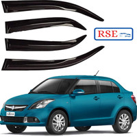 RSE For Front, Rear Wind Deflector(Tinted Maruti Swift Dzire)