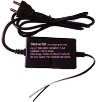 StrawHat Adapter 12V - 2.0A (24 W) Multiprople Use for Pixel Led, TV, LED Strip, CCTV Worldwide Adaptor(Black)