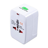 Mopslik Universal Travel Worldwide Adapter - No USB (Pack of 1) … Worldwide Adaptor(White)