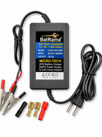 GoodsBazaar 12 Volt Battery Charger Power Supply 12V 2A Power Adaptor with Clip Bike Charger Worldwide Adaptor(Black)