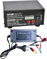 BALRAMA 12 Volt DC Battery Charger - 4 Amp Car SUV Bike Battery Charger Jump Starter 12v Combo Set Designed for Gaming(Black)