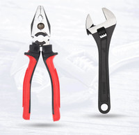 Hillgrove HGCM171M1 8"inch Adjustable Combinational Plier Single Sided Open End Wrench(Pack of 2)