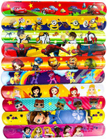 THICK AND THIN DESIGNS Assorted Cartoon Theme Slap scale Bands Boys & Girls(Multicolor, Pack of 5)