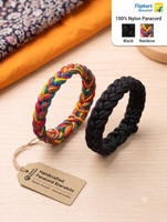 Krishnacollection Love Couple Breclete Nylon Thread Bracelet Combo Pack of 2 For Men & Women Men & Women(Multicolor, Pack of 2)