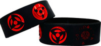sky enterprises Anime Naruto Sharingan Silicon Bracelet Cosplay Accessory For Boys and Men Men & Women(Black, Pack of 1)
