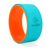 Wiselife Yoga Wheel For Men & Women | Big Circle Wheel for Abs,Home Training,Massage- Yoga Blocks(Blue, Orange Pack of 1)