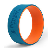 Fitness Mantra Yoga Wheel For Men & Women| Backbends, Stretching, Exercise| Exercise Roller| Yoga Blocks(Blue, Orange Pack of 1)
