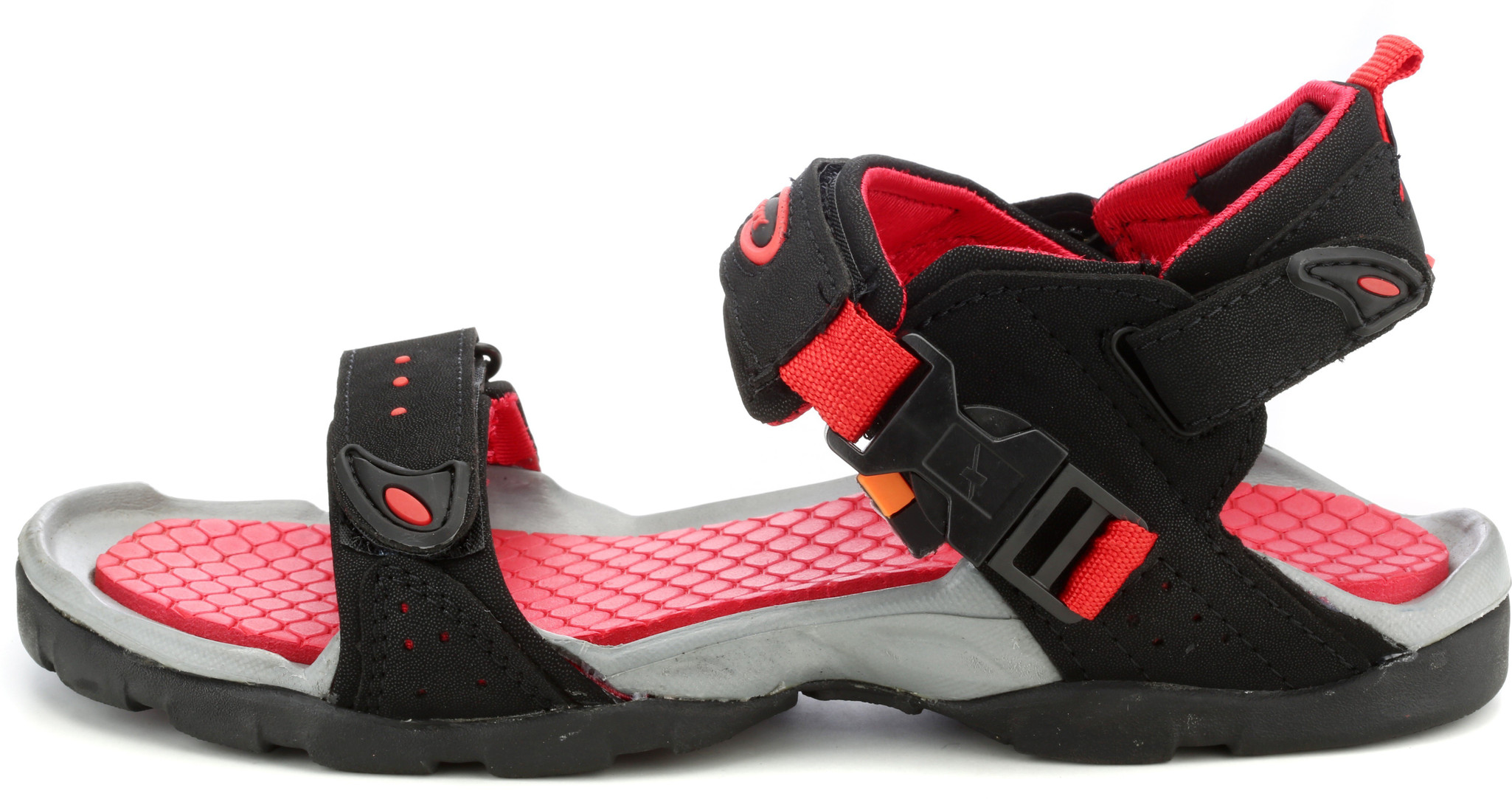 SS-502 Black Red Floater Sandals Men 