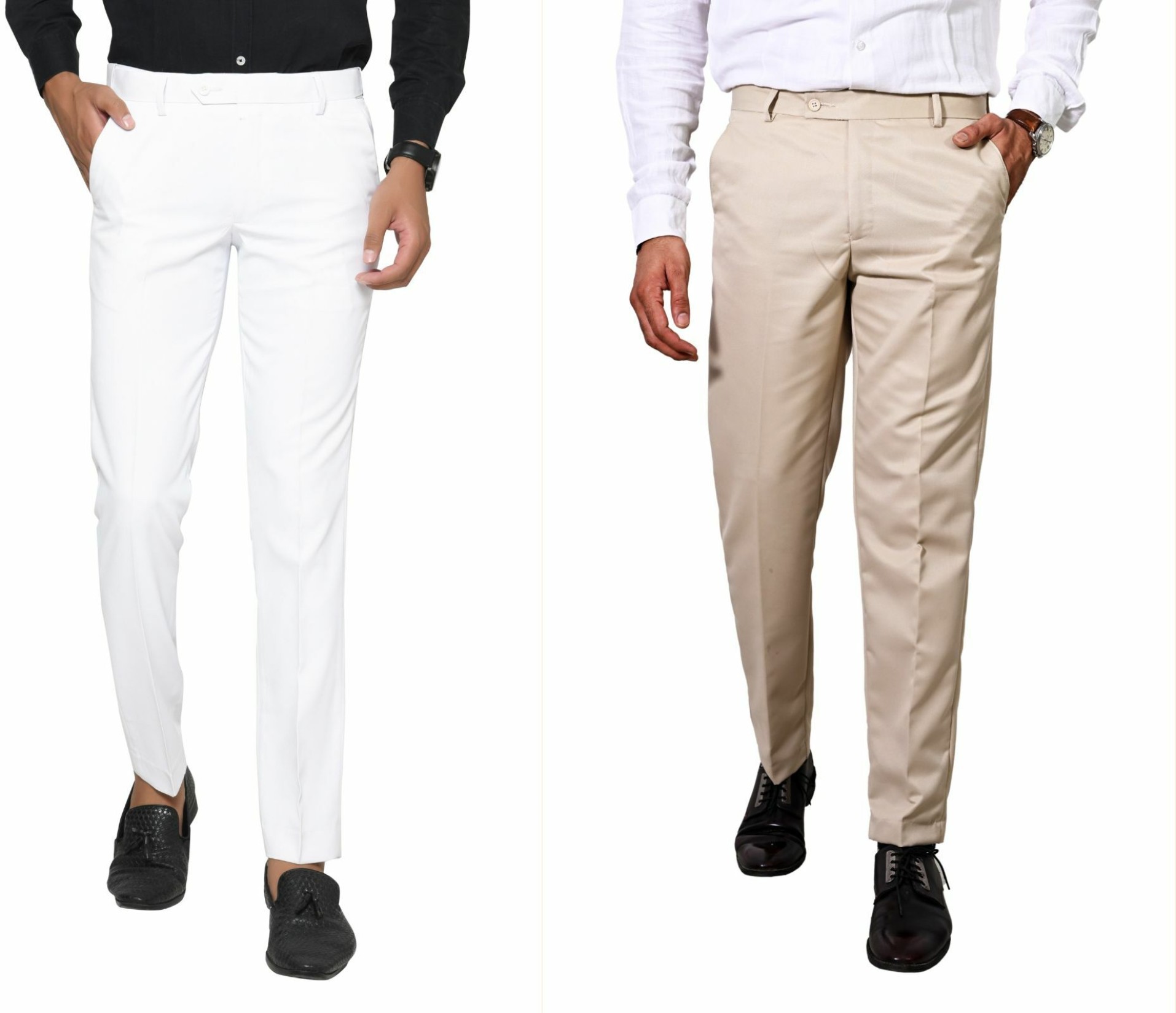 Buy Beige Trousers  Pants for Men by KNIGHTHOOD Online  Ajiocom