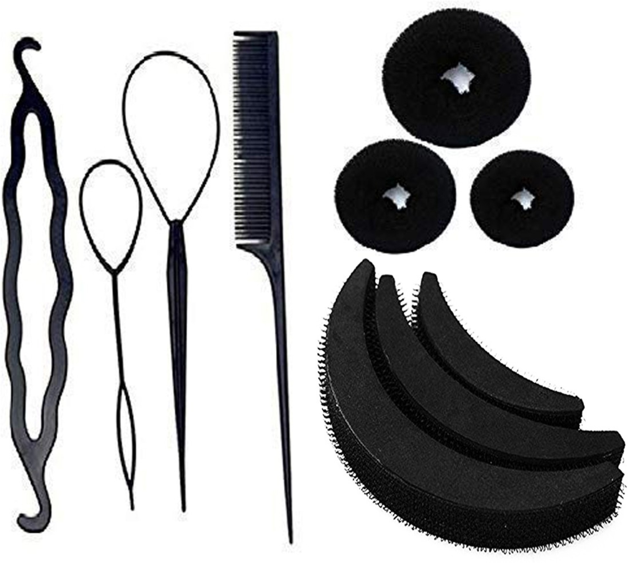 BELLA HARARO Hair Styling Tools Bun Maker Combo Offer With Best Prices  -Pack Of 10 Pcs Hair Accessory Set Price in India - Buy BELLA HARARO Hair  Styling Tools Bun Maker Combo