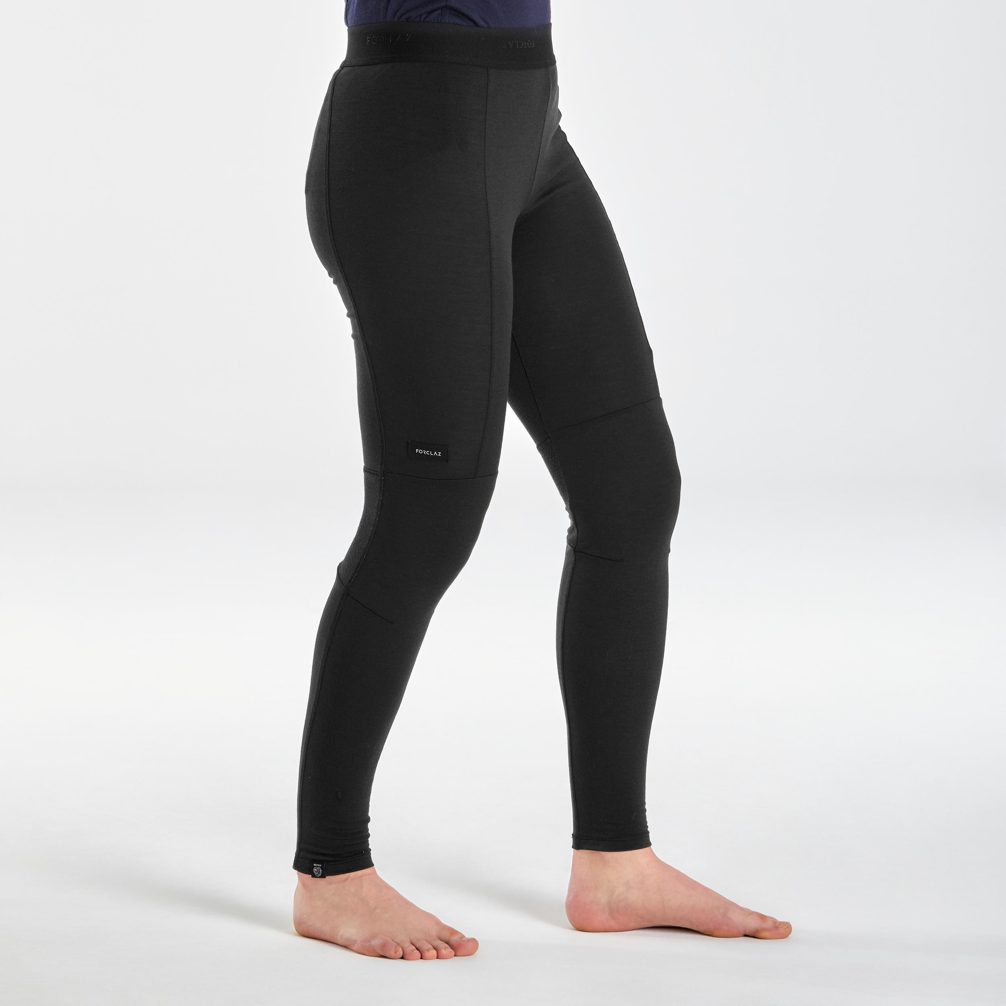 Decathlon Solid Women Black Tights 