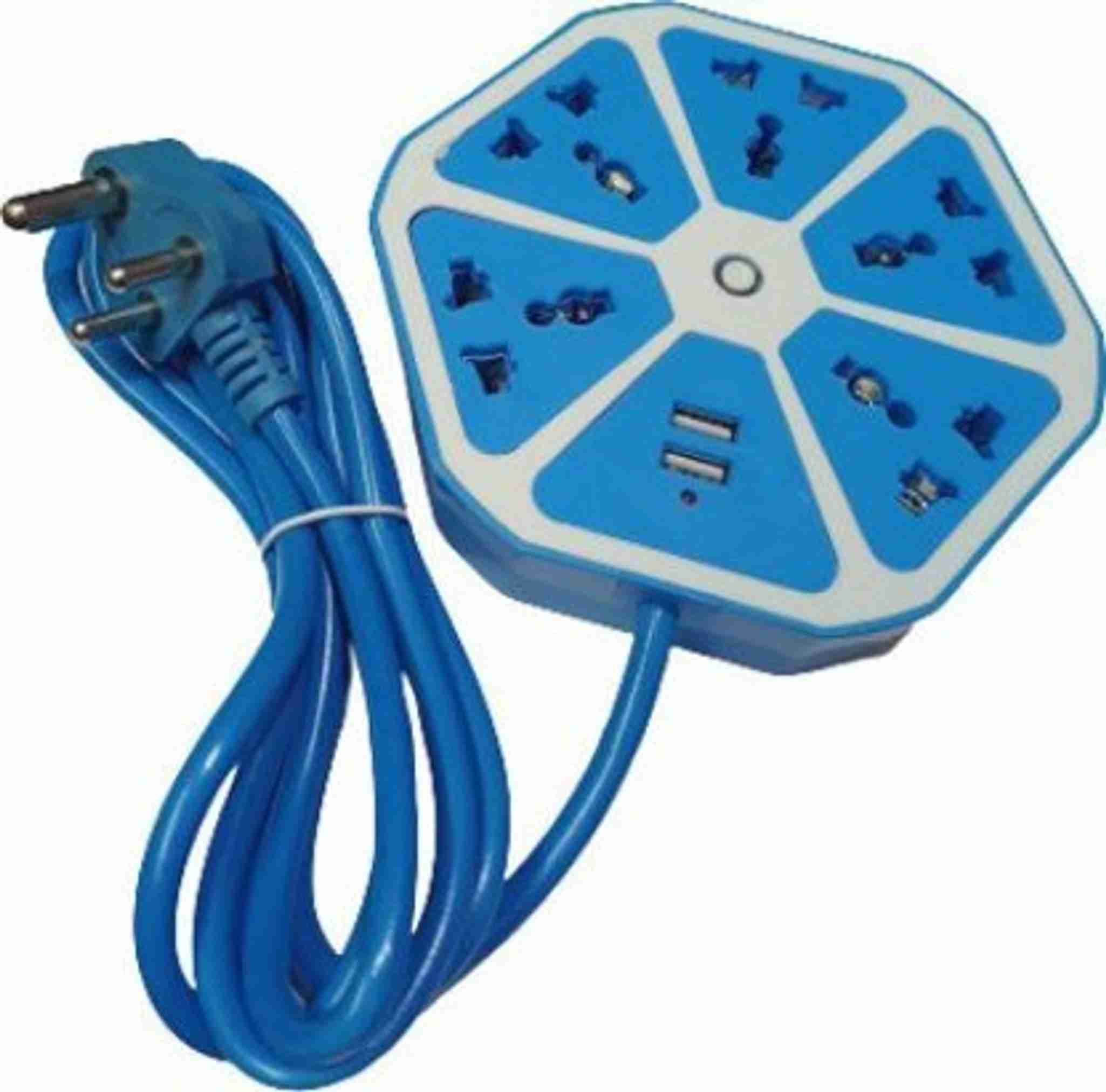 SR Online Extension Board Multi Plug Electric Socket with 2 USB Ports