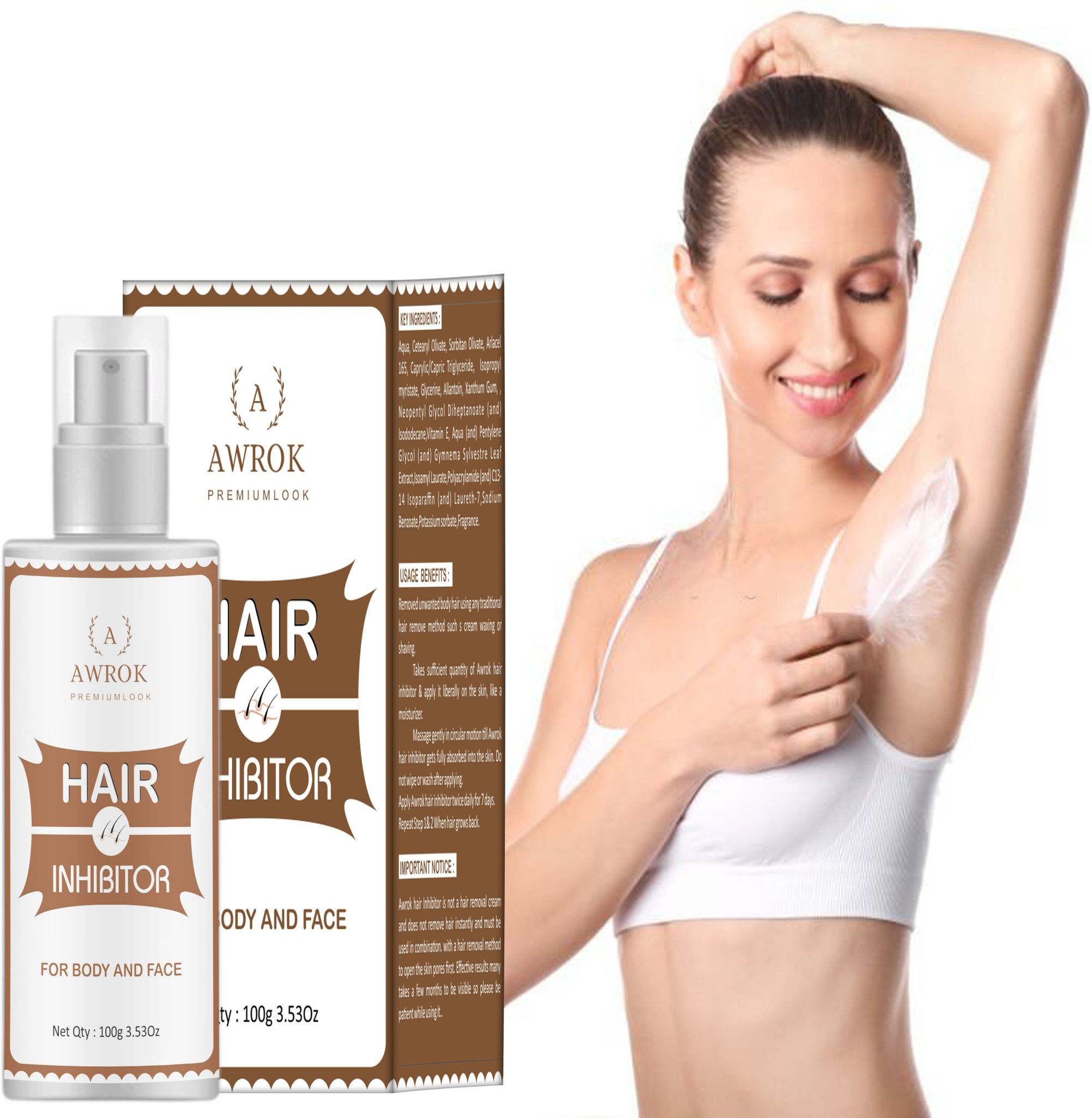 Urban Yog Hair Removal Cream Spray for Women  200 ML  100 Units   GlobalBees Shop