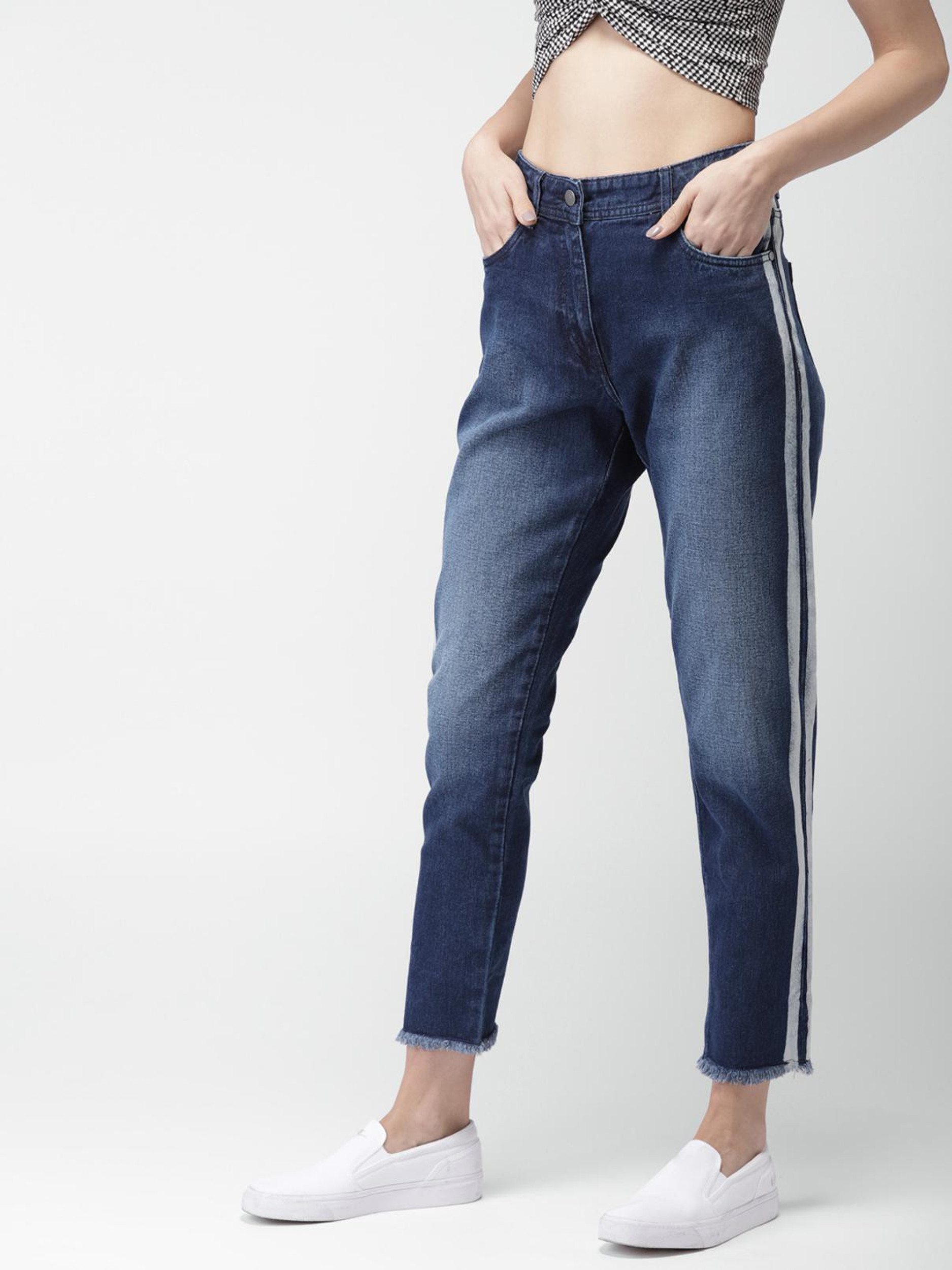 Harbour Boyfriend Women Blue Jeans 