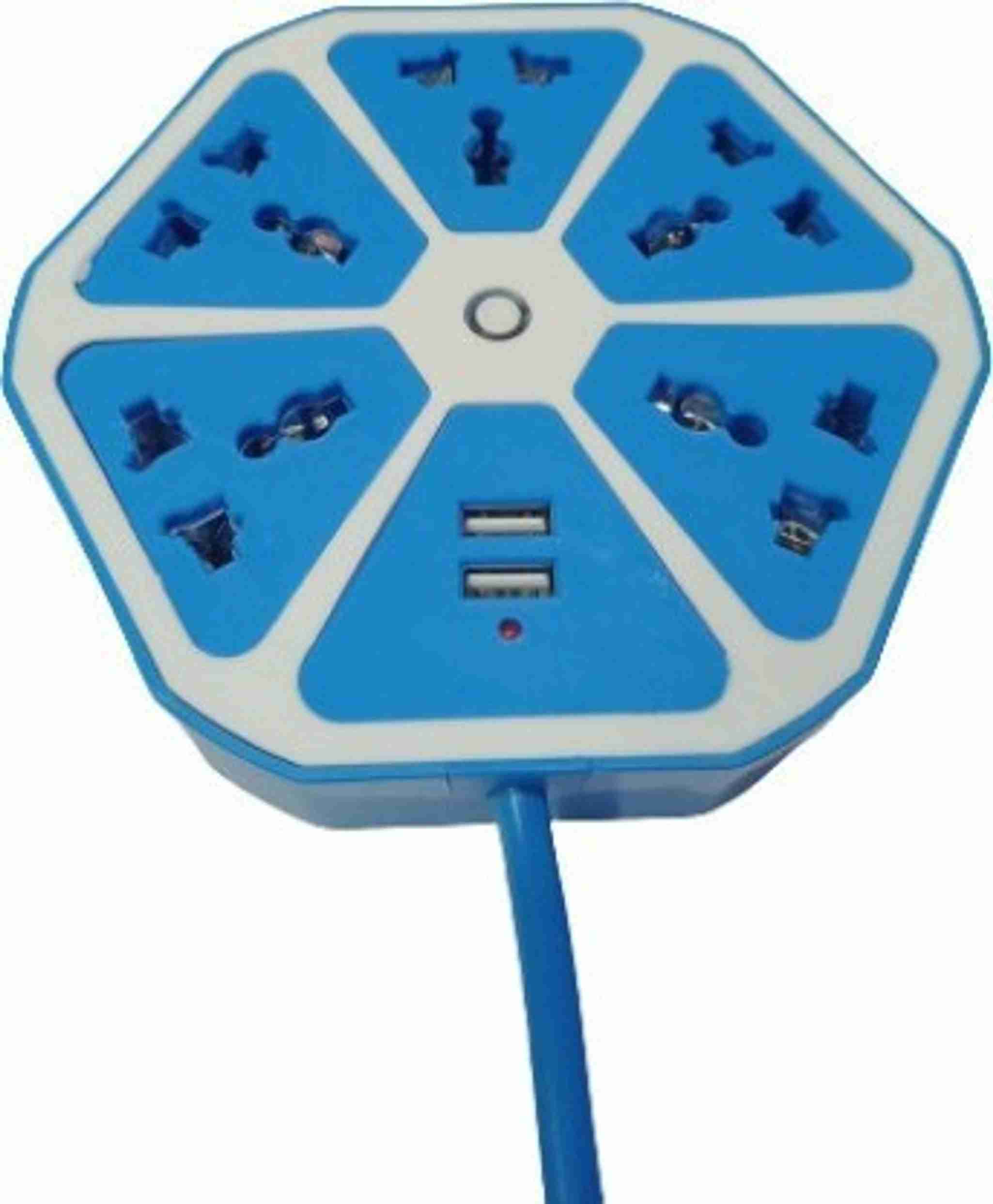 SR Online Extension Board Multi Plug Electric Socket with 2 USB Ports