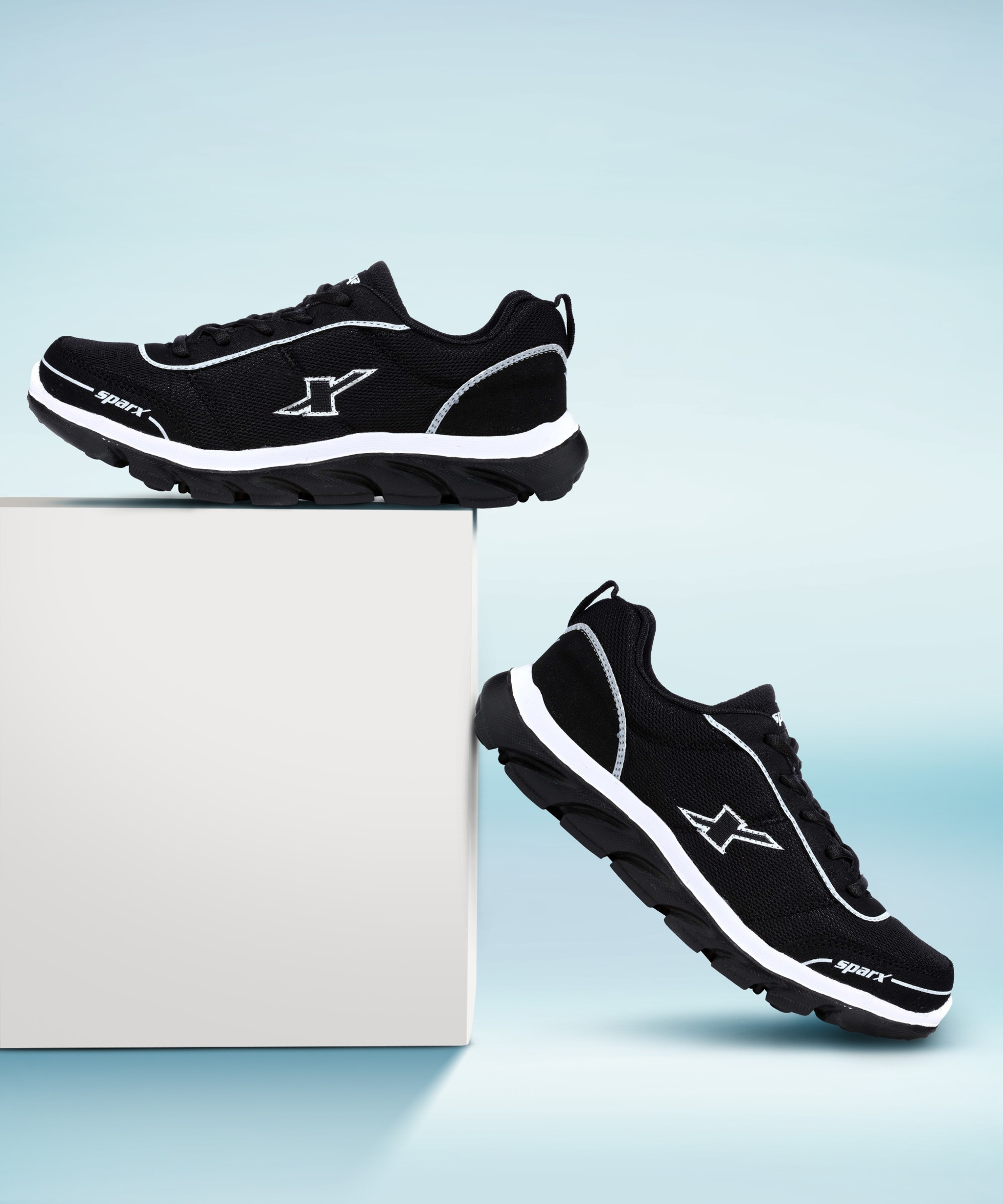 sparx shoes black sneakers