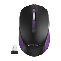 ZEBRONICS Jaguar Ambidextrous Optical Mouse with Upto 1600 DPI, 4