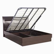 Godrej Interio Super Magna Engineered Wood Queen Bed With Storage(Finish Color - Indian Mahagony) Image