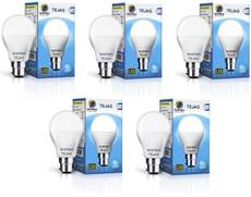 Wipro Tejas 7W B22 LED Bulb (White, Pack of 05) Image