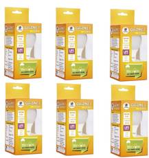 Wipro Garnet 5W Standard E27 LED Bulb (White, Pack of 06) Image