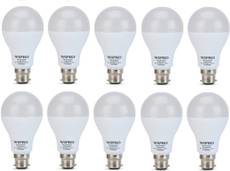 Wipro Garnet 12W B22 LED Bulb (White, Pack of 10)