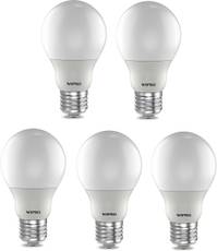 Wipro Garnet 9W E27 Standard LED Bulb (White, Pack of 05) Image