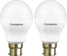 Crompton 12W B22 Round LED Bulb (White, Pack of 2)