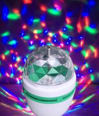 Best Deal BEST DEAL LED ROTATING BULB IN MULTI-COLOR-1 PC Single Disco Ball(Ball Diameter: 3 cm) Image