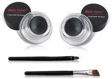 Music Flower Long Wear 24h Gel Eyeliner pack of 2 Black 6 g(Black) Image