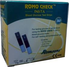 Romo Check Insta Glucometer Strips (50 Strips) Image