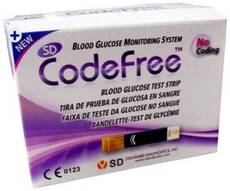 SD Code Free Blood Glucometer Strips (100..